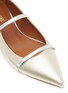Detail View - Click To Enlarge - MALONE SOULIERS - 'Maureen' mirror strap metallic skimmer flats
