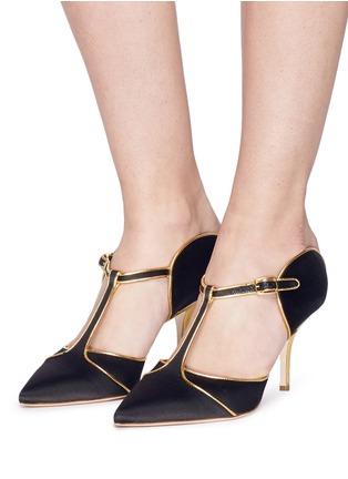 Figure View - Click To Enlarge - MALONE SOULIERS - 'Imogen' satin d'Orsay pumps