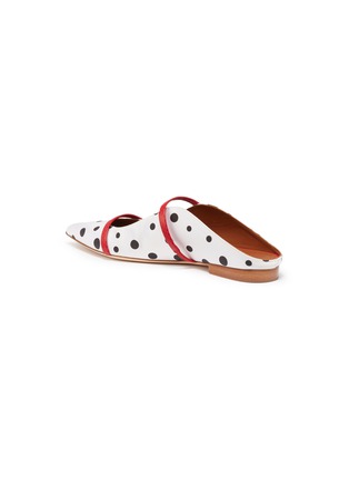 Detail View - Click To Enlarge - MALONE SOULIERS - 'Maureen' polka dot strappy satin slides