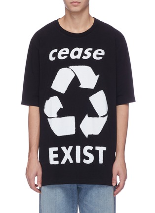 Main View - Click To Enlarge - FAITH CONNEXION - 'Cease Exist' recycle print T-shirt