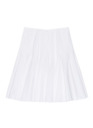 Figure View - Click To Enlarge - ALAÏA - Pleated poplin skirt