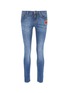 Main View - Click To Enlarge - - - Heart appliqué skinny jeans