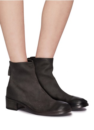 Figure View - Click To Enlarge - MARSÈLL - 'Listo' distressed buffed leather ankle boots