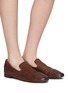 Figure View - Click To Enlarge - MARSÈLL - 'Colteldino' distressed leather loafers
