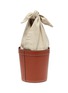 Detail View - Click To Enlarge - STAUD - 'Britt' knotted linen handle leather bucket bag
