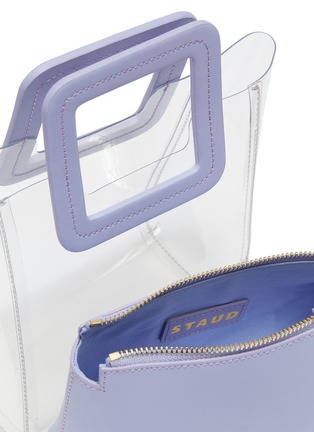 Detail View - Click To Enlarge - STAUD - 'Shirley' mini leather handle PVC tote