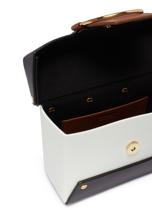 Detail View - Click To Enlarge - YUZEFI - 'Asher' oversized ring leather camera box bag