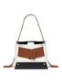 Main View - Click To Enlarge - YUZEFI - 'Biggy' foldover panel leather shoulder bag