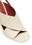 Detail View - Click To Enlarge - MERCEDES CASTILLO - 'Hae High' suede heel cross strap leather slingback sandals