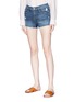 Front View - Click To Enlarge - FRAME - 'Le Cut Off' raw edge cuff denim shorts