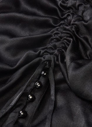 Detail View - Click To Enlarge - ELISSA MCGOWAN - Button ruched outseam side split skirt