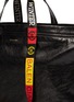 Detail View - Click To Enlarge - BALENCIAGA - Logo handle medium crinkled leather shopper tote