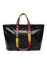Main View - Click To Enlarge - BALENCIAGA - Logo handle medium crinkled leather shopper tote