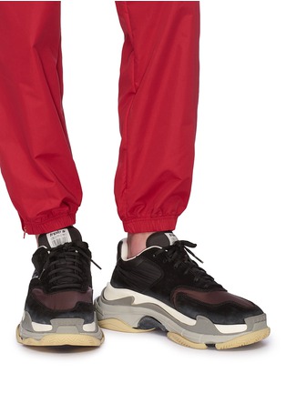 Figure View - Click To Enlarge - BALENCIAGA - 'Triple S' neoprene panel stack midsole sneakers