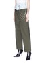 Front View - Click To Enlarge - FORTE COUTURE - 'Jazz' skater chain denim waist panel wide leg pants