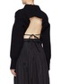 Back View - Click To Enlarge - CECILIE BAHNSEN - 'Sol' tie open back cable knit sweater