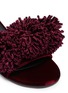 Detail View - Click To Enlarge - AVEC MODÉRATION - 'Kitzbuhel' pompom velvet slide sandals