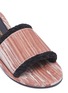 Detail View - Click To Enlarge - AVEC MODÉRATION - 'Kitzbuhel' braided edge velvet slide sandals