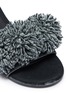 Detail View - Click To Enlarge - AVEC MODÉRATION - 'Kitzbuhel' pompom velvet slide sandals