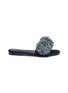 Main View - Click To Enlarge - AVEC MODÉRATION - 'Kitzbuhel' pompom velvet slide sandals