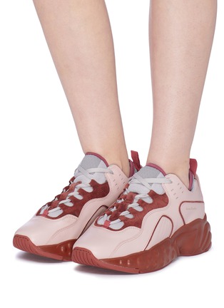 Figure View - Click To Enlarge - ACNE STUDIOS - Colourblock leather sneakers
