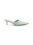 Main View - Click To Enlarge - ACNE STUDIOS - Spazzolato leather mules