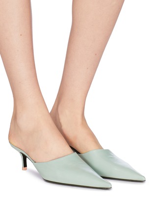 Figure View - Click To Enlarge - ACNE STUDIOS - Spazzolato leather mules