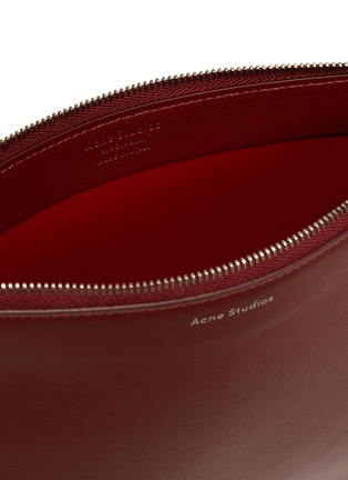 Detail View - Click To Enlarge - ACNE STUDIOS - Logo print leather pouch