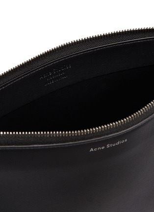 Detail View - Click To Enlarge - ACNE STUDIOS - Logo print leather pouch