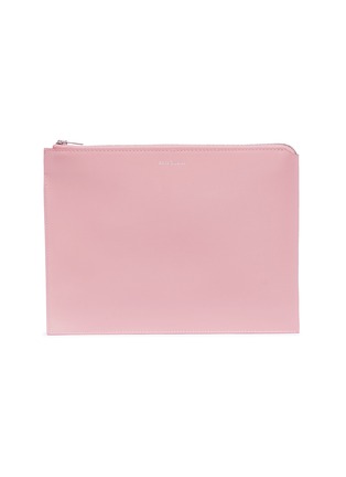 Main View - Click To Enlarge - ACNE STUDIOS - Logo print leather pouch