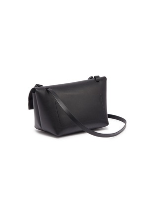 Detail View - Click To Enlarge - ACNE STUDIOS - Foldover flap mini leather crossbody bag