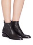 Figure View - Click To Enlarge - ALEXANDER WANG - 'Kori' cutout heel leather boots