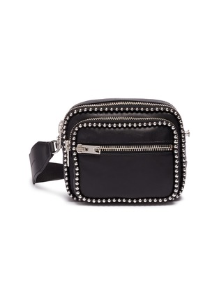 Main View - Click To Enlarge - ALEXANDER WANG - 'Attica' ball chain trim leather crossbody bag