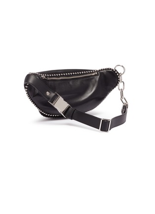 Detail View - Click To Enlarge - ALEXANDER WANG - 'Attica' ball chain trim leather bum bag