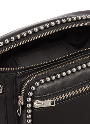 Detail View - Click To Enlarge - ALEXANDER WANG - 'Attica' ball chain trim leather bum bag