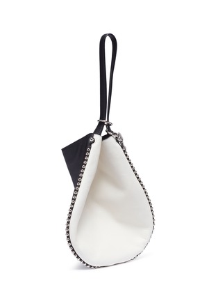 Detail View - Click To Enlarge - ALEXANDER WANG - 'Roxy Hobo' ball chain trim leather bag