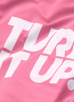  - MAISON MARGIELA - 'Turn It Up' slogan print short sleeve sweatshirt