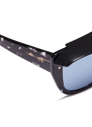 Detail View - Click To Enlarge - DIOR - 'Dior Club 2' detachable visor acetate D-frame sunglasses