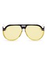 Main View - Click To Enlarge - DIOR - 'Dior Club 3' optyl brow bar spoiler aviator sunglasses