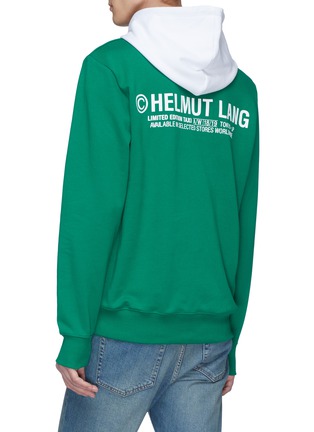Back View - Click To Enlarge - HELMUT LANG - 'Taxi' slogan print hoodie