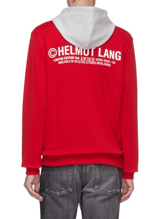 Back View - Click To Enlarge - HELMUT LANG - 'Taxi' slogan print hoodie