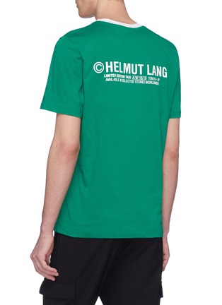 Back View - Click To Enlarge - HELMUT LANG - 'Taxi' slogan print T-shirt
