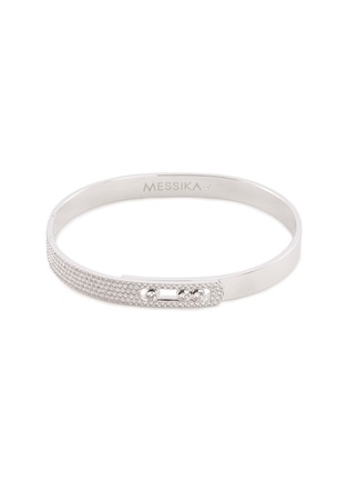 Main View - Click To Enlarge - MESSIKA - 'Move Noa Pavé' diamond 18k white gold bracelet