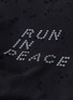  - SATISFY - 'Run in Peace' slogan print sweatshirt