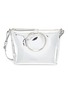 Main View - Click To Enlarge - KARA - Oversized ring mirror faux leather crossbody bag