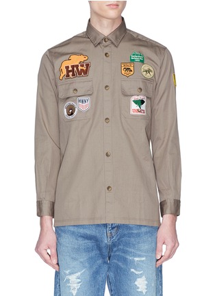 Main View - Click To Enlarge - 10408 - Boy Scout' mix badge shirt