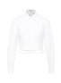 Main View - Click To Enlarge - ALAÏA - Floral embroidered cropped shirt