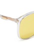 Detail View - Click To Enlarge - GUCCI - Rainbow tips acetate square sunglasses