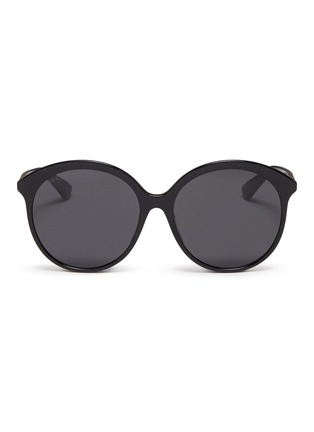 Main View - Click To Enlarge - GUCCI - Acetate round sunglasses