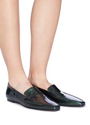 Figure View - Click To Enlarge - THE ROW - Patent leather moccasins